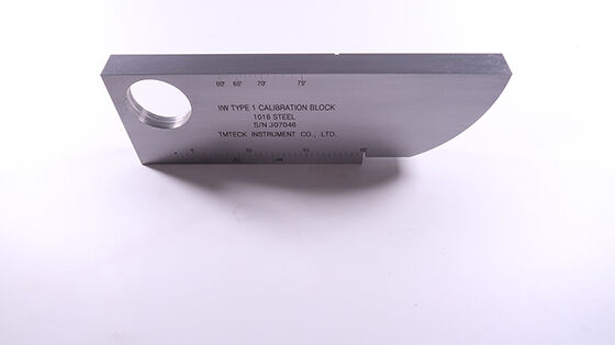 IIW-Type 1 MM Calibration Block 1018 Steel Test Block  in Non-Destructive Testing (NDT)