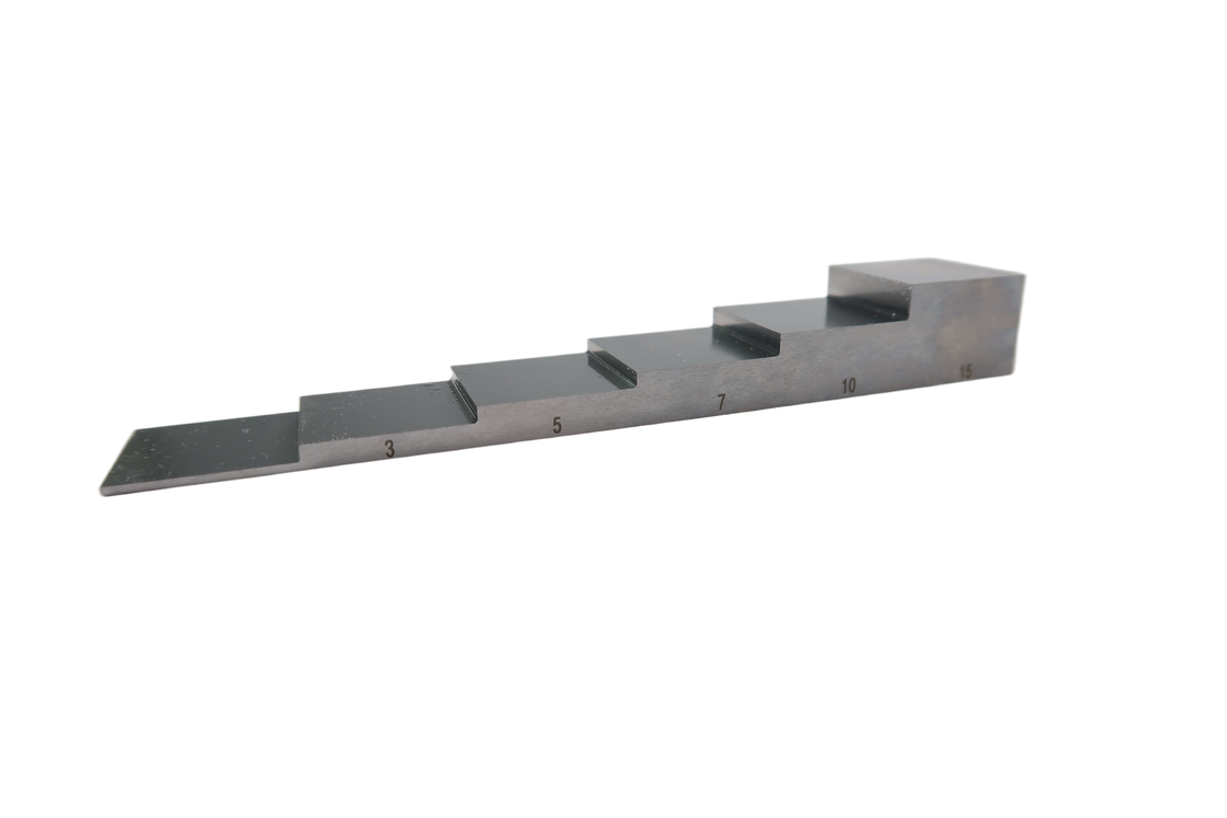 6 Step Test Calibration Block 1-3-5-7-10-15mm 1018 Carbon Steel