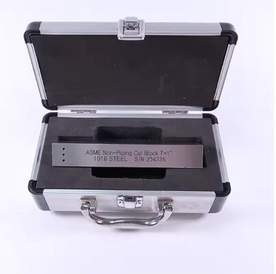 Bloque de calibración de acero ASME sin tubería T=1 pulgada ASME TIPO 1018 Bloque de calibración de acero para onda de cizallamiento UT (1 pulgada de espesor)